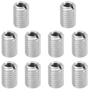 JUJUGO �C���T�[�g�i�b�g 10�Z�b�g (M6���a/M10�O�a/����12mm) SUS303�X�e�����X �~�h�������O �����ޑΉ� ��������Œ�