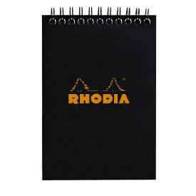 RHODIA(ロディア) ノートパッド No.13 クラシック 方眼罫 ブラック cf135009 10.5x14.8cm (A6)