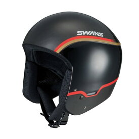 SWANS(スワンズ) スキー スノーボード ヘルメット 大人用 レーシング FIS認証 HSR-90 FIS RS P1 BKGOL ブラック×ゴールド SMサイズ(54cm-57cm)