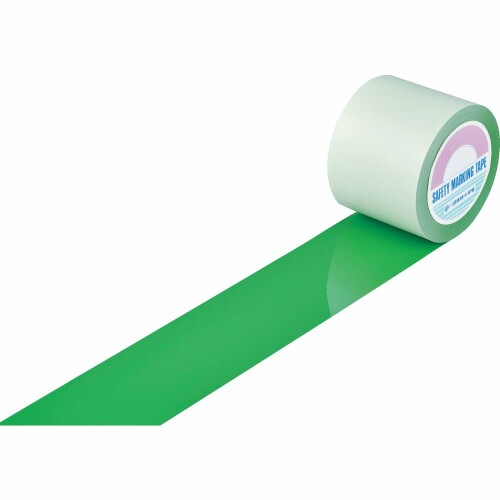 緑十字 ガードテープ(ラインテープ) 緑 100mm幅×20m 屋内用 148152 新