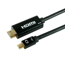 ホーリック Mini Displayport→HDMI変換ケーブル 2m Mini Displayport to HDMI MDPHD20-176BK ブラック