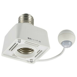 OHM �Z���T�[�\�P�b�g E26�Ή� �l���Z���T�[ ��d�⏕�� HS-LPBA4-W 04-8391