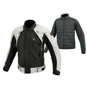 (KOMINE) �o�C�N�p �W���P�b�g JK-5995 �t���C���[�V�X�e���W���P�b�g �Z�b�g Light Grey 2XL 07-5995