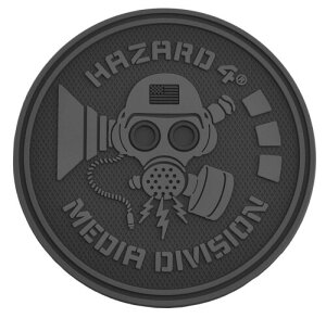 HAZARD4 �J�����o�b�O�p �p�b�`�A�N�Z�T���[ Media Division - rubber velcro patch Black PAT-MDA-BLK