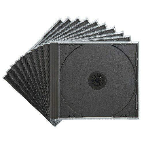 サンワサプライ Blu-ray・DVD・CDケース(10枚セット・ブラック) FCD-PN10BKN