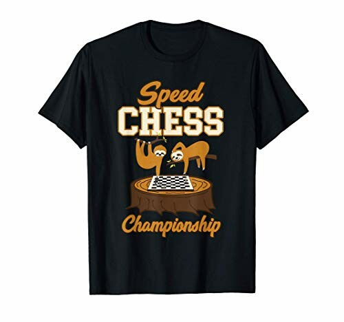 Speed 新作 人気 Chess Championship Funny Tシャツ Sloth Competition 受注生産品
