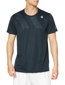 (ルコックスポルティフ) 半袖ゲームシャツ テニス チーム 練習 試合 吸汗速乾 UVカット（UPF） NV M