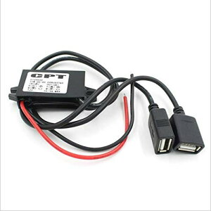 �_�u�� 2 USB DC-DC �J�[ �R���o�[�^ ���W���[�� 12v To 5v 3a 15w �d���A�_�v�^