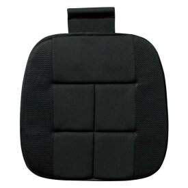 ボンフォーム (BONFORM) シングルクッション 竹炭プレーン ヒップ型 ブラック 45×45cm 5340-43-08