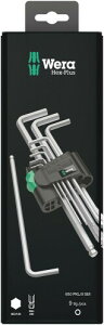 WERA ���F�� 9�{�g Hex-Plus �{�[���|�C���g�t L�^�Z�p�_�����` �z���_�[�t 073391