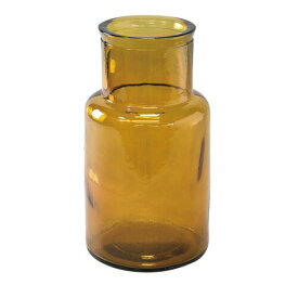 SPICE OF LIFE(スパイス) 花瓶 リサイクルガラスフラワーベース VALENCIA アンバー 直径15cm 高さ27.5cm スペインガラス VGGN1060AM