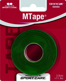 ミューラー(Mueller) Mテープ チームカラー ブリスターパック グリーン 38mm Mtape Team Color Blister Pack Green (1個入り) 非伸縮コットンテープ 430821 グリーン 38mm