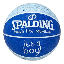 SPALDING(スポルディング) バスケットボール べビーズ ファースト バスケットボール It's a Boy ラバー 1号球 65-892Z バスケ バスケット