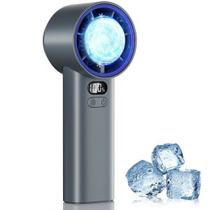 HandFan �n���f�B�t�@�� ��p�v���[�g���� 5200mAh ��e�� �ő�20���ԓ��� ���^ 100�i�K���͒��� �����W�F�b�g�� �莝����@ Type-C�[�d LED��� �M���Ǒ΍� �ԉΑ�� �čՂ� �y���`�F����p(