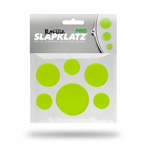 スラップクラッツ Slapklatz Pro Refillz テレビで話題 グリーン ドラム用ミュート 正規逆輸入品 プロ