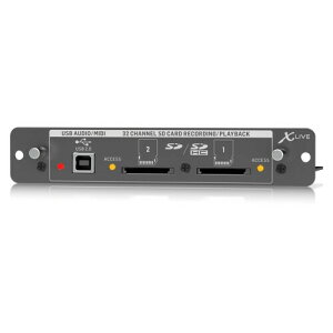 Behringer X32�p�I�v�V�����J�[�h SD/SDHD�J�[�h�_�C���N�g���R�[�f�B���O�\ �}���`�`�����l��WAV�t�@�C���ۑ� DAW�œW�J�\ 32in/32out USB�I�[�f�B�I�C���^�[�t�F�[�X 32bit 44.1kHz/48kHz���� X-LIV