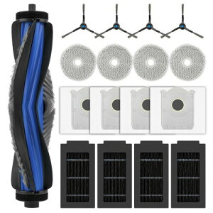 (17��) T50 Pro Omni �������i ECOVACS DEEBOT T50 Omni/T50 Pro Omni ���{�b�g�|���@�p�A���[���[�u���V1�A�T�C�h�u���V4�A�_�X�g�o�b�O4�AHEPA�t�B���^�[4�A���b�v�p�b�h4�A�N�Z�T���[�L�b