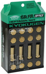 KYO-EI (���i�Y��) KYOKUGEN Closed End Type 7�p�`��i�b�g 42mm M12xP1.25 �S�[���h 20�� HPF3A4