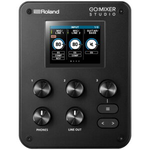 Roland ���[�����h GO:MIXER STUDIO/GOMIXERST �I�[�f�B�I�~�L�T�[ �I�[�f�B�I�C���^�[�t�F�[�X �y�Ȑ��� ���R�[�f�B���O iPhone/iPad/Mac/Windows�Ή� USB-C�o�X�p���[���� �u���b�N ��