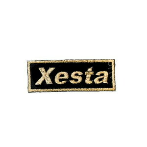 ゼスタ(XESTA) ゼスタ ロゴワッペン (ボックスロゴ) ブラック×ゴールド