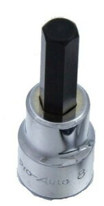 Pro-Auto 3/8(9.5)DR.�w�b�N�X�r�b�g�\�P�b�g(�~��) 6mm 1336106