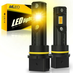AILEO PSX26W LED�t�H�b�O���C�g �ԗp�o���u �Ԍ��Ή� 6000LM �����F3000K�C�G���[ �G���[�L�����Z�� 99%�Ԏ�K�� 60000���Ԓ����� ���t���ȒP