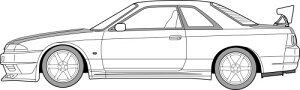 1/24 �p�݃~�b�h�i�C�g�V���[�Y No.6 ���Y �X�J�C���C�� GT-R(R32)�F�� �v�����f��