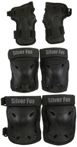 Silver Fox SAFETY GEAR 3-PACK�v���e�N�^�[�Z�b�gSP-202N(Knee.Elbow.Wrist�Z�b�g)L�T�C�Y