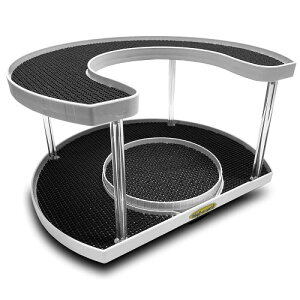 Stow-n-Spin Deluxe 360�x ��]�� 2�i �X�p�C�X���b�N ���������� ���[���b�N �^�[���e�[�u�� ��]��