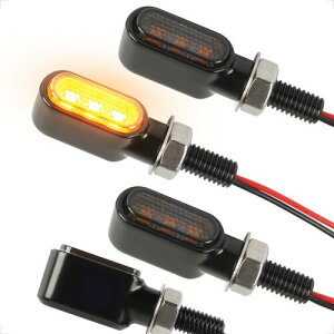 Evermotor �o�C�N LED�E�C���J�[ ���^ E�}�[�N�F�� 12V�Ή� M8�l�W�t 4�Z�b�g