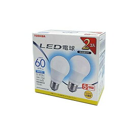 東芝(TOSHIBA) LED電球 60W相当 広配光 昼光色 E26口金 2P 密閉器具対応 LDA7D-G/K60V1RP