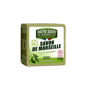 Maitre Savon de Marseille(���[�g���E�T�{���E�h�E�}���Z�C��) �T�{���E�h�E�}���Z�C�� �I���[�u 300g, ���Y���Ό�, �I���[�u�Ό�, ECOCERT�F��, �`���I�ȍ���, �����Ɗ��ɂ₳����