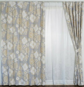 �X�~�m�G(Suminoe) �Ռ��J�[�e�� �O���[ 100×178cm �C�n�i �􂦂� 1���� V1310