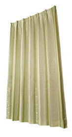ユニベール 遮光ドレープカーテン アングル グリーン 幅100×丈135cm 2枚組