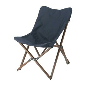 不二貿易 折りたたみ椅子 ローチェア 幅55×奥行70×高さ79cm ネイビー アウトドアチェア 軽量 水洗い可能 耐荷重80kg リラックス ヘルムート 37983