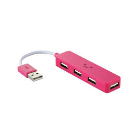 エレコム USB2.0 ハブ 4ポート バスパワー Nintendo Switch動作確認済 ピンク U2H-SN4NBF4PN
