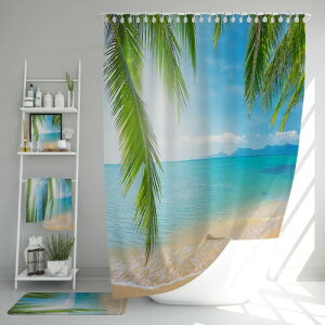 U-SITU �V�����[�J�[�e�� �o�X���[���p ���V�̗t �C�� �r�[�` �Տꊴ �C���e���A�i��150 x ��120 cm�jYL0401A