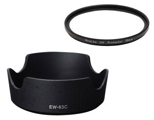 NinoLite EW-63C & UV�t�B���^�[58mm ��2�_�Z�b�g�ARF24-50mm F4.5-6.3 IS STM�AEF-S18-55mm F3.5-5.6 IS STM�AEF-S18-55mm F4-5.6 IS STM �����Y�Ή�
