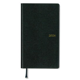 ダイゴー 手帳 2024年 スケジュール帳 アポイント マンスリー ブロック ブラック E1177 2024年 3月始まり