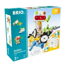 BRIO (ブリオ) ビルダー レコード&プレイセット (全68ピース) 対象年齢 3歳~ (組み立て おもちゃ 積み木 ブロック 知育玩具)