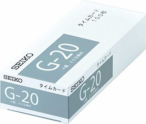 セイコープレシジョン タイムカード オープニング 卓越 大放出セール G20カード CA-G20 100枚入