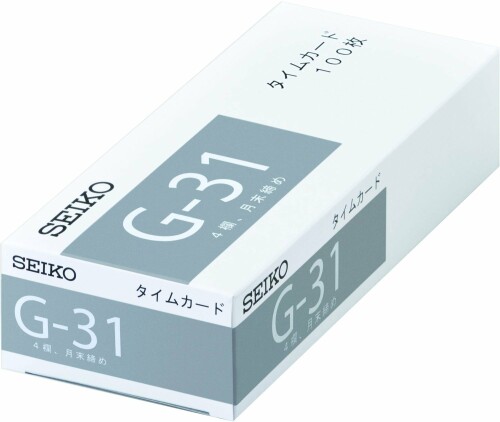セイコーソリューションズ 高品質新品 タイムカード 日本正規品 G31カード 100マイイリ CA-G31