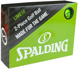 SPALDING(スポルディング) マットカラー ゴルフボール 1ダース(12個入り) ライム SPBA-3769
