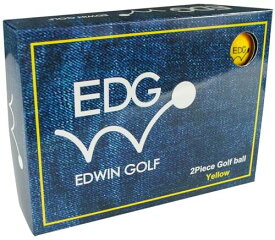 エドウィンゴルフ(Edwin Golf) マットカラー ゴルフボール 1ダース(12個入り) イエロー EDBA-3776