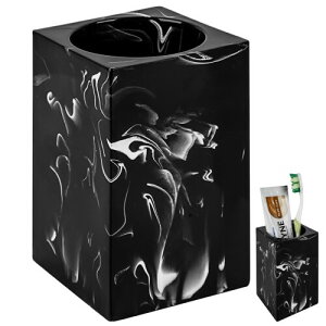 Linkidea �J�E���^�[�g�b�v ���u���V�z���_�[ �o�X���[���p ���������u���V�X�^���h �蓮���u���V�Ǝ��������p ���ϑ�I�[�K�i�C�U�[ Colgate Extra Clean�AOral-B CrossAction �Ή� (�u���b�N)