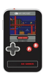 My Arcade Go Gamer Classic-RED: Portable Electronic Game Console with 300 Games, Full Color 2.5" Screen-Fun for The Whole Family (DGUN-3909)