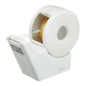 コクヨ(KOKUYO) テープカッター GLOO 吸盤 ハンディタイプ 小巻き 白 T-GM510W