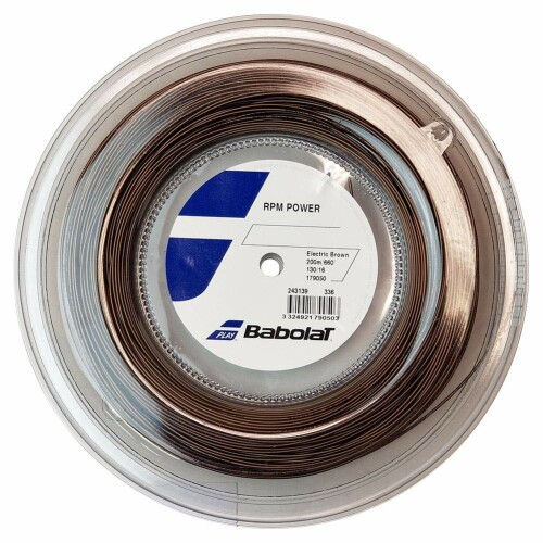 バボラ Babolat テニス用ストリング ガット RPM POWER ゲージ1.25mm 243139 長さ200m 買取 上質 エレクトリックブラウン RPMパワー