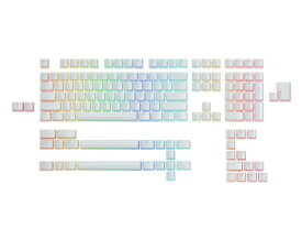 グロリアス(Glorious) Aura Keycaps v2 - White メカニカルキーボード用 145キーキャップセット GLO-KC-AURA2-W KB684