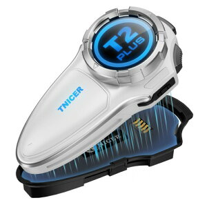 2026 TNICER �o�C�N �C���J�� T2 PLUS �o�C�N�p 10�l�������b�V���ʐM�\ Bluetooth 5.2 �f���A���`�b�v ���y�Ȃ���ʘb �����ʘb 1.5km�ʐM���� ��p�A�v�� �����N���b�N�����ڑ� �ʐM�������A �T